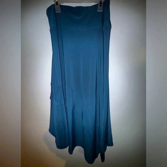 Sympli women's asymmetrical blue skirt size 12 maxi‎ feminine flowing soft - Picture 1 of 5